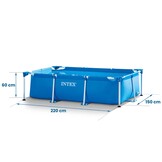 Intex opzetzwembad - 220x150x60cm - blauw