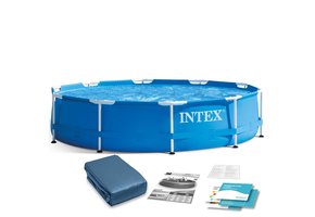 Intex opzetzwembad - 305x76 cm - PVC - blauw