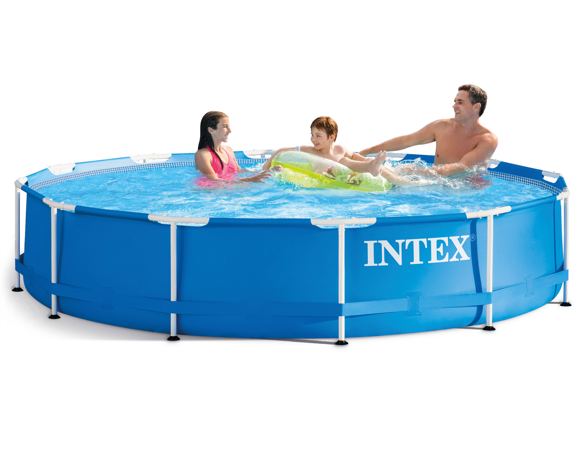 Intex opzetzwembad - Ø366 cm - blauw - incl reparatiekit & zeil