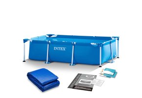 Intex opzetzwembad - 220x60cm - incl grondzeil - blauw