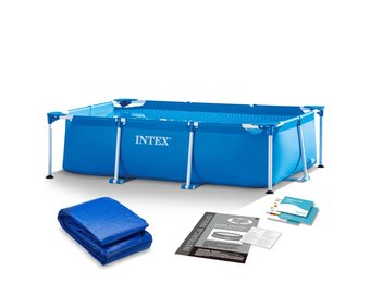 Intex opzetzwembad - 220x60cm - incl grondzeil - blauw