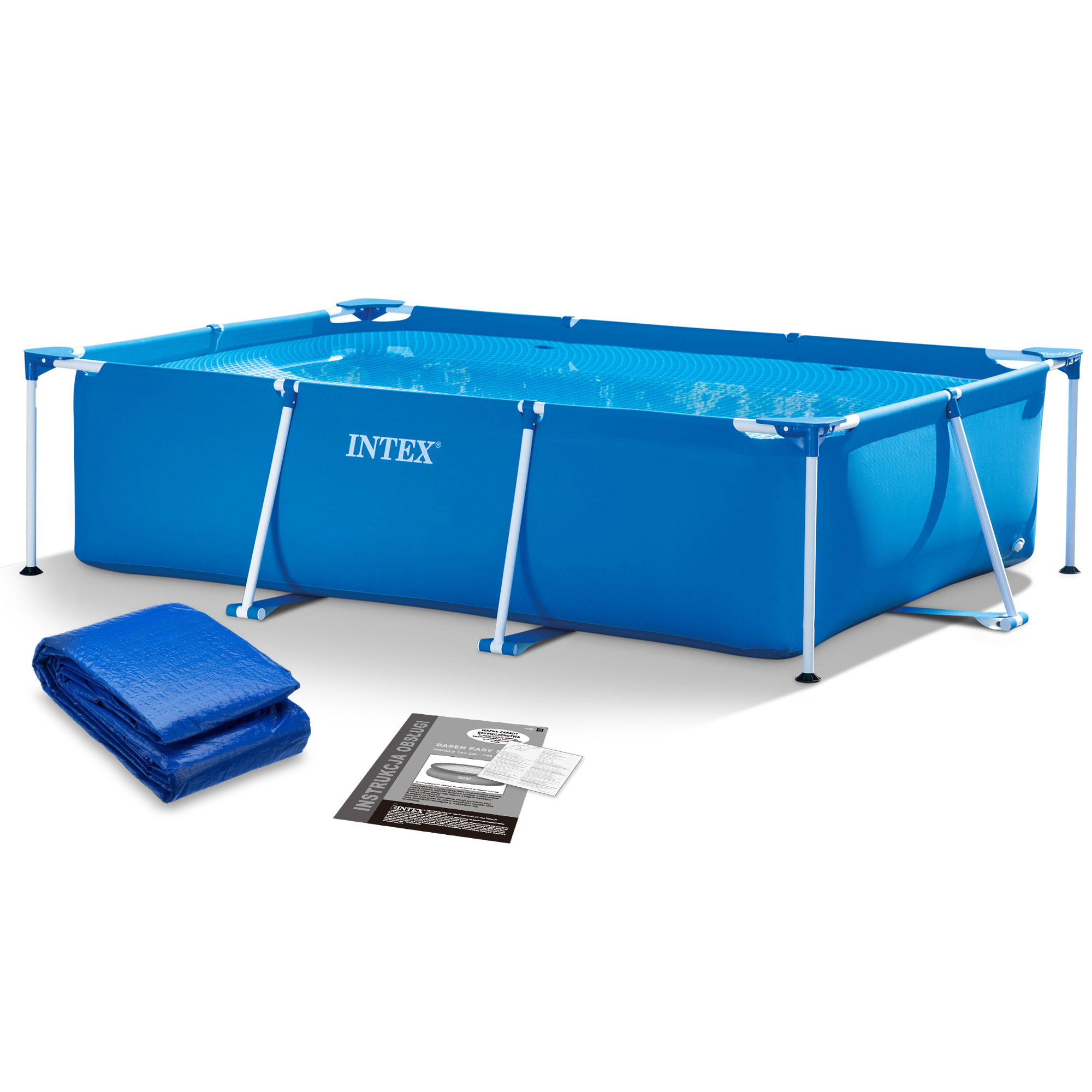 Intex opzetzwembad - 305x200x75cm - blauw - incl reparatiekit
