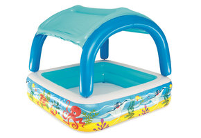 Intex opblaaszwembad - 140x140x114cm - blauw