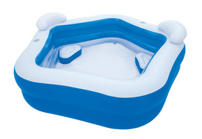 Bestway opblaaszwembad - 213x206x69cm - blauw