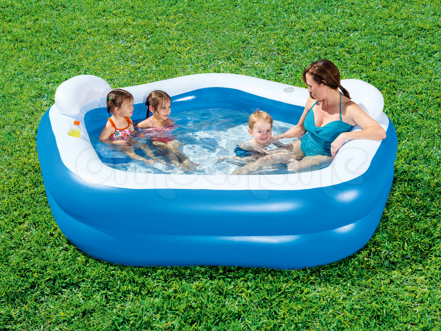 Bestway opblaaszwembad - 213x206x69cm - blauw