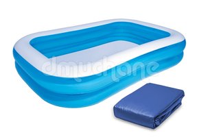 Bestway opblaaszwembad - XXL - 262x175x51 cm - incl afdekzeil