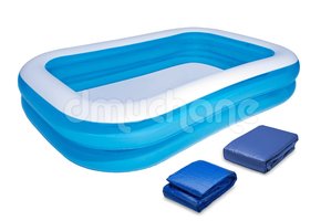 Bestway opblaaszwembad - 262x175x51cm - incl mat en afdekzeil