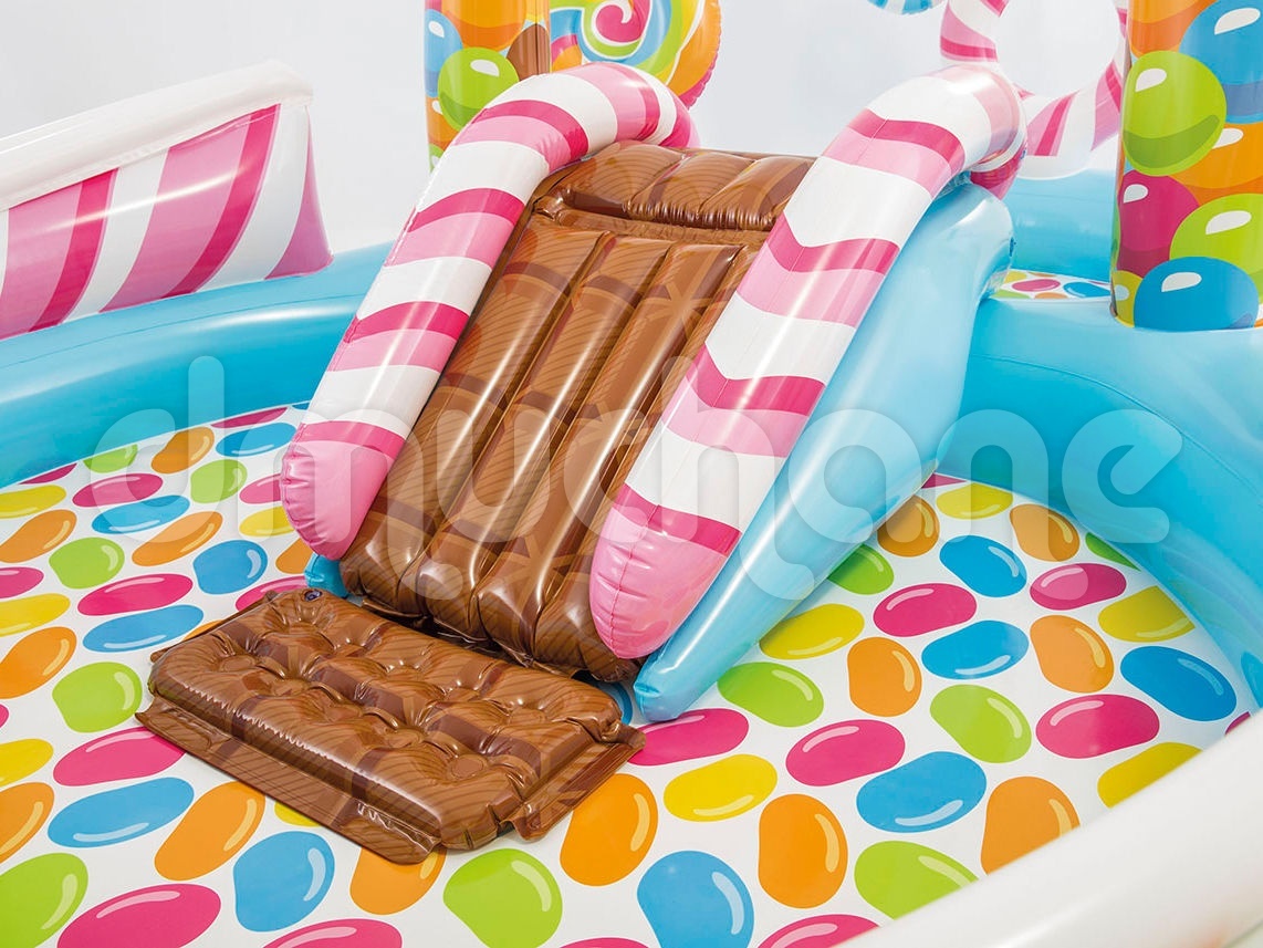 Intex opblaaszwembad - 295x191x130 cm - incl glijbaan