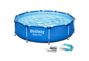 Bestway opzetzwembad - 305x76 cm - incl. reparatiekit en pluggen