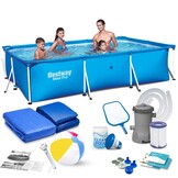 Bestway opzetzwembad - filterpomp & accessoires - 300x201x66cm