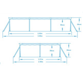 Bestway opzetzwembad - filterpomp & accessoires - 300x201x66cm