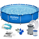 Bestway opzetzwembad - 366x76 cm - incl filterpomp & accessoires