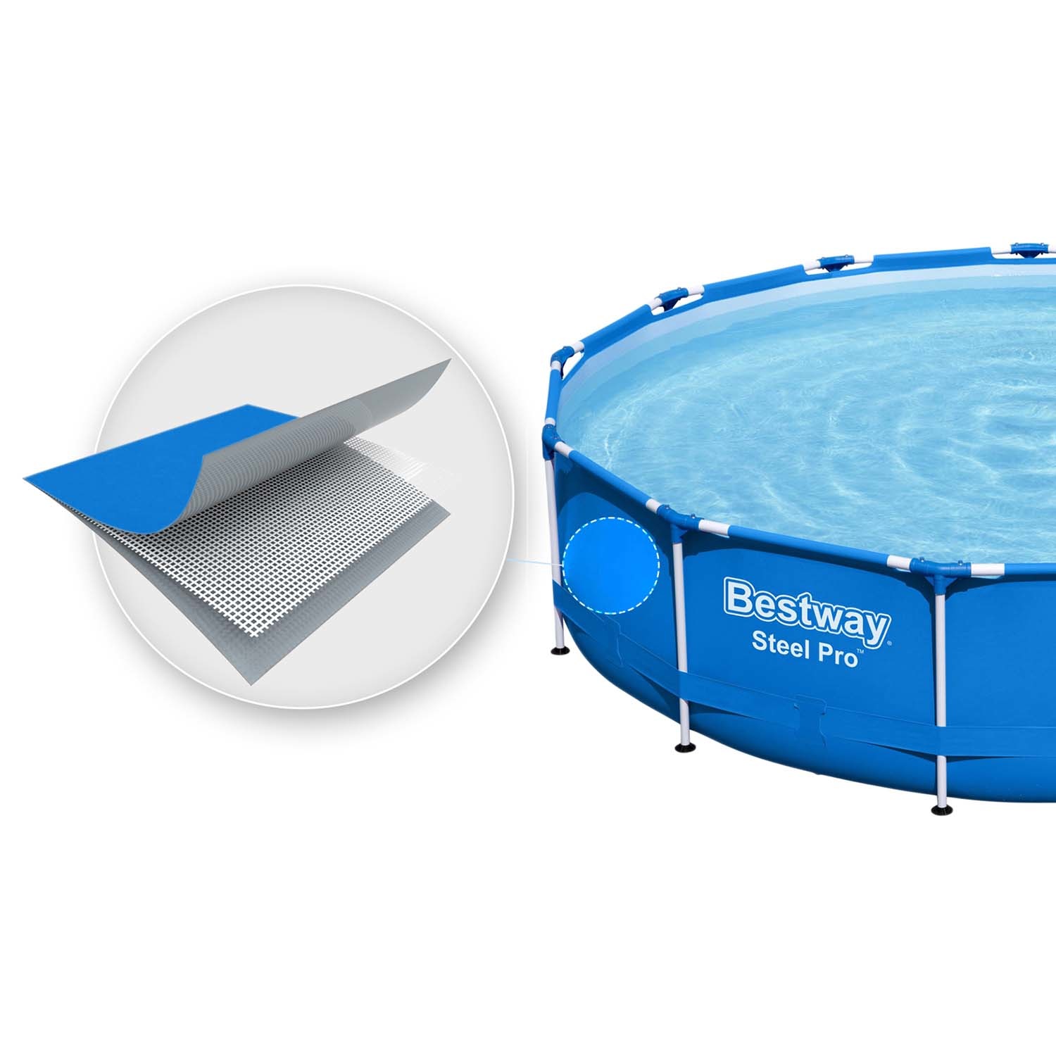 Bestway opzetzwembad - 366x76 cm - incl filterpomp & accessoires