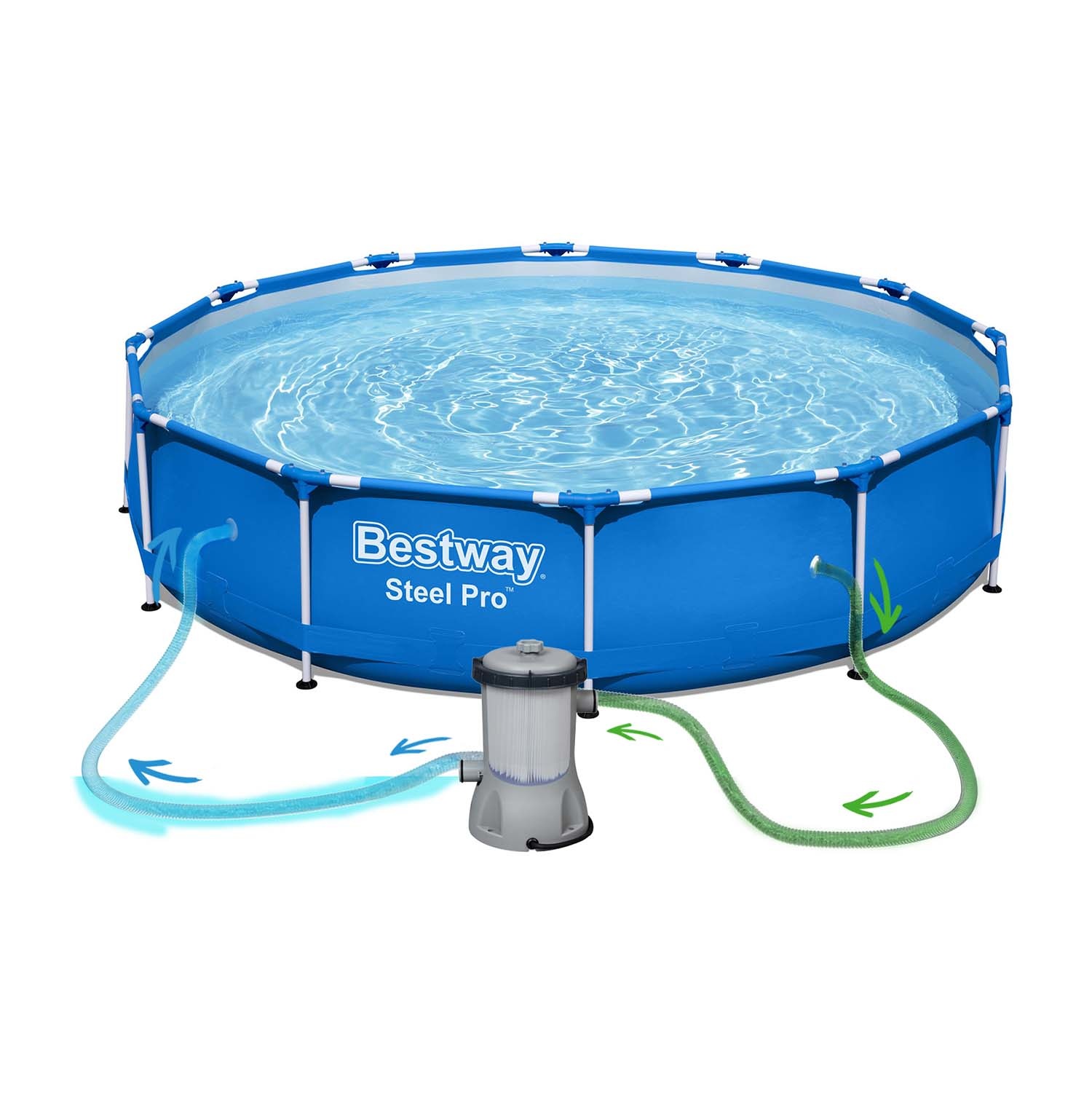 Bestway opzetzwembad - 366x76 cm - incl filterpomp & accessoires