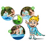 Intex opzetzwembad - 457x122 cm - blauw- accessoires oa. filterpomp & bal