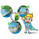 Intex opzetzwembad - 305x76 cm - filterpomp & accessoires - grijs