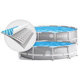 Intex Opzetzwembad - 366 cm - 76 cm - PVC - Grijs