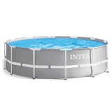 Intex opzetzwembad - 366x99cm - grijs - filterpomp & accessoires