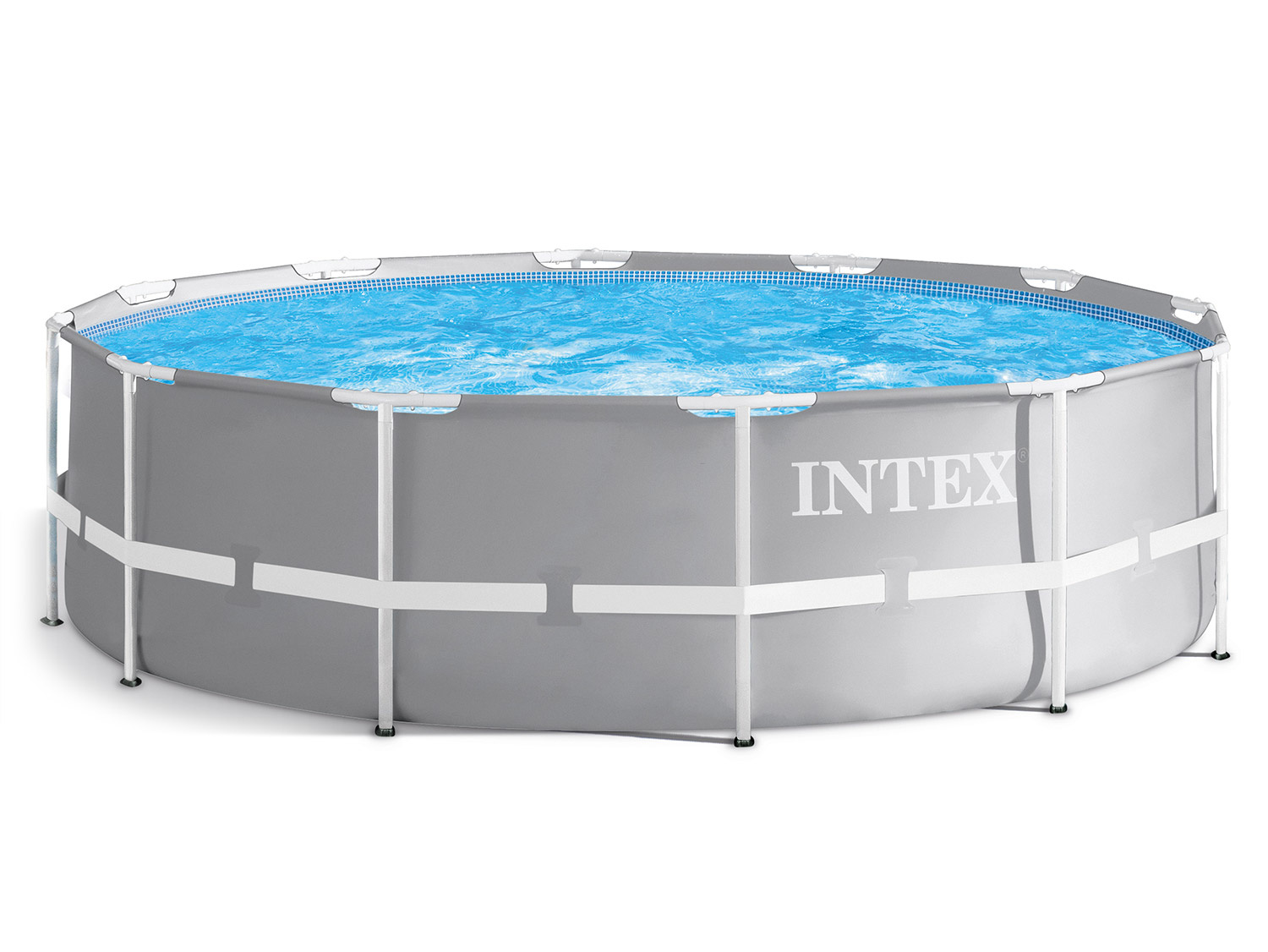 Intex opzetzwembad - 366x99cm - grijs - filterpomp & accessoires