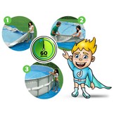 Intex opzetzwembad - Ø457cm - grijs - accessoires oa. filterpomp & bal