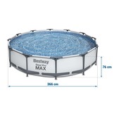 Bestway opzetzwembad - 366x76cm - wit - filterpomp & accessoires