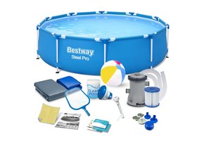 Bestway opzetzwembad - 305x76cm - incl accessoires, filterpomp & bal