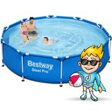 Bestway opzetzwembad - 305x76cm - incl accessoires, filterpomp & bal