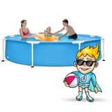 Intex opzetzwembad - 244cmx51cm - blauw - incl reparatiekit