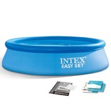 Intex opblaaszwembad - 305cm - 3853L - PVC - rond - blauw
