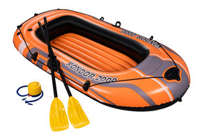 Bestway - opblaasbare roeiboot - 188x98 cm - incl. pomp & peddels