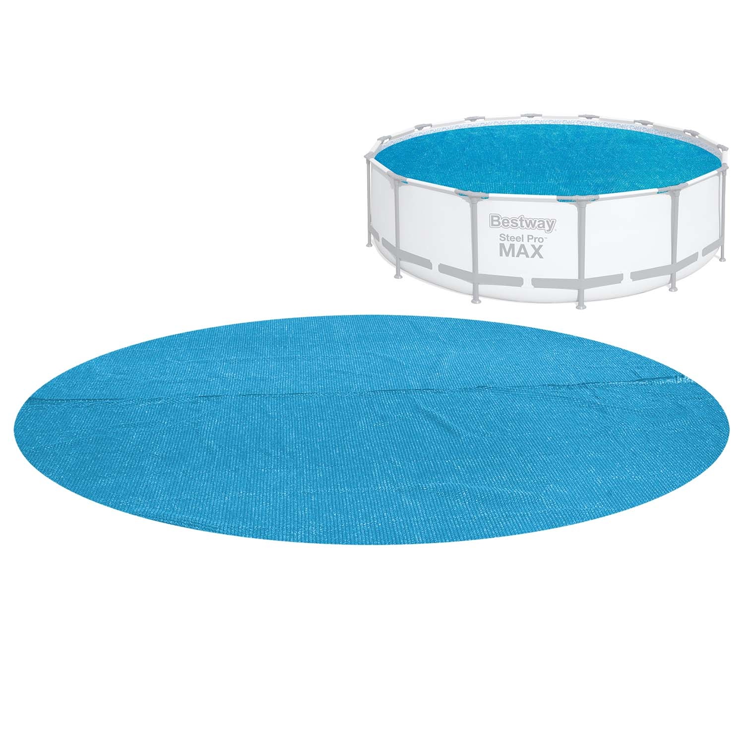 Bestway - zwembad afdekzeil - geschikt voor ⌀457, 427, 396 - 417 cm - blauw