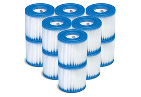 Intex - zwembad filters - H-filter - 9x10,5cm - 12st - voor 28601/28602 pomp