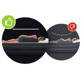 INTEX Luchtbed - 2 persoons - 191x137x25cm - zwart