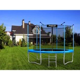 Trampoline - ø252 cm - blauw - incl. metalen trapje & net
