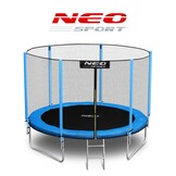 Trampoline - ø312cm - blauw - 150kg max - met ladder en net