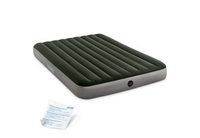 INTEX Luchtbed - 2 persoons - 203x152x25cm - groen, grijs