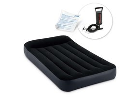 INTEX Luchtbed - 1 persoons - 191x99x25cm - met pomp - zwart