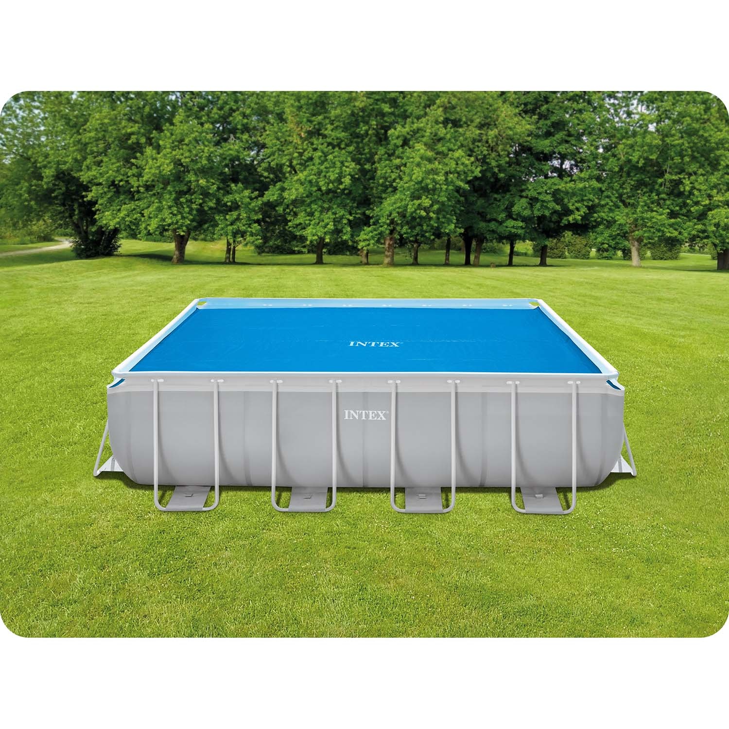 Intex - zwembad afdekzeil - 476x234cm - blauw