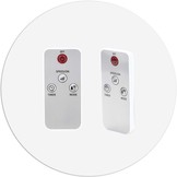 Staande ventilator - ⌀40 cm - 103-123 cm hoog - zwart- met afstandsbediening