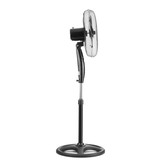 Staande ventilator - ⌀40 cm - 103-123 cm hoog - zwart- met afstandsbediening