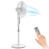 Staande ventilator - ⌀40cm - met afstandsbediening - verstelbaar in hoogte - zwart