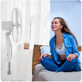 Staande ventilator - ⌀40cm - met afstandsbediening - verstelbaar in hoogte - zwart