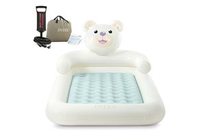 INTEX Luchtbed - kind - beer - 178x114x71cm - crème