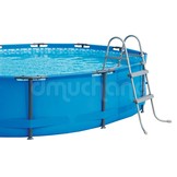 Bestway - zwembadtrap - 2 treden - 84 cm - grijs