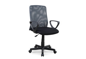 ALEX - bureaustoel - 57x87-99x51 cm - zwart grijs