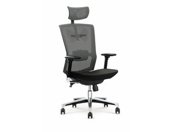 AMBASADOR - bureaustoel - multi block functie - zwart grijs