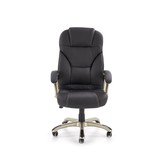 DESMOND - bureaustoel - eco leer - 67x112-119x70 cm - zwart