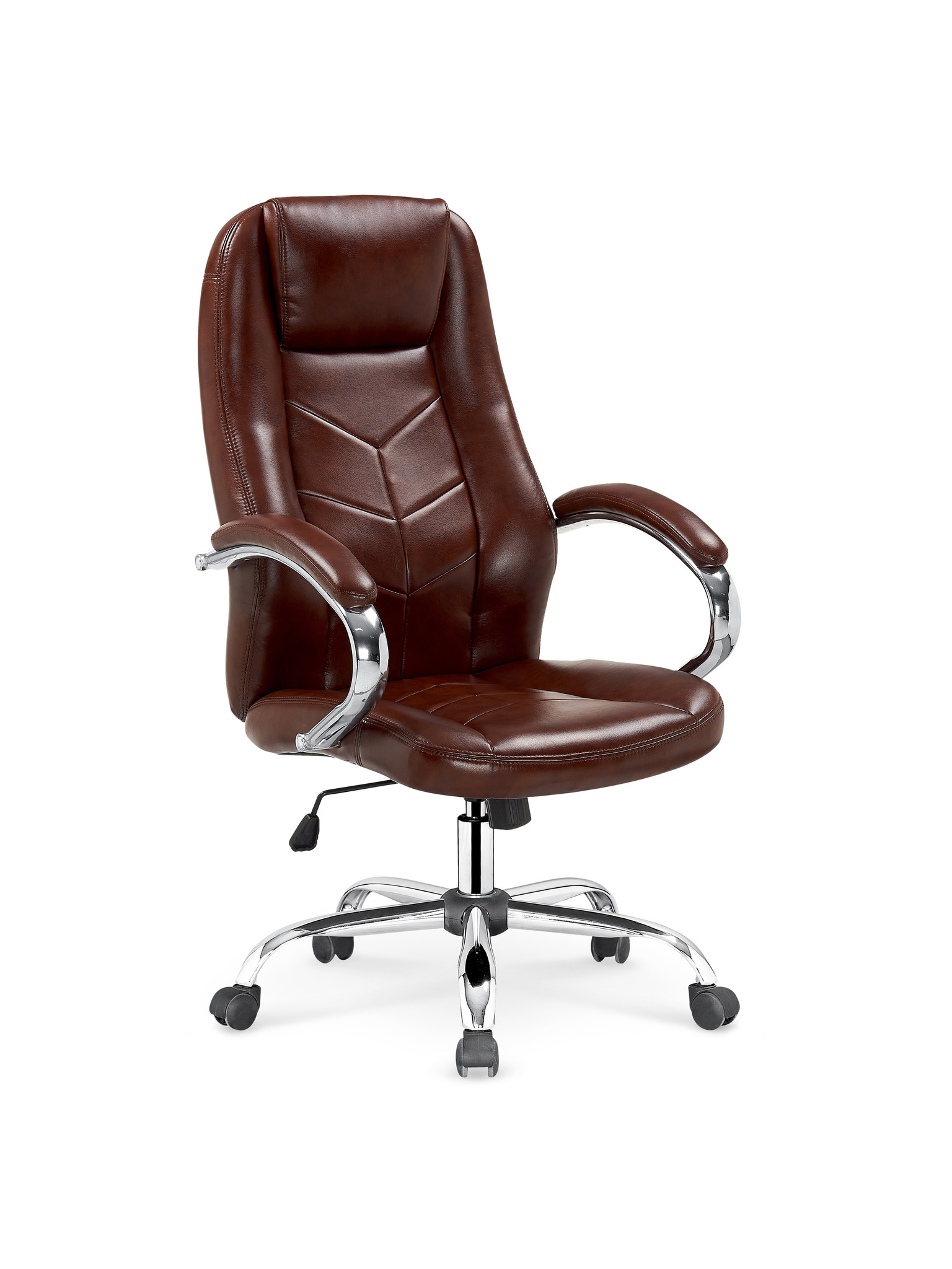 CODY - bureaustoel - 64x111-119x65 cm - bruin
