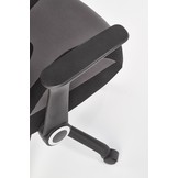 JOFREY - bureaustoel - stof - 66x109-117x64 cm - grijs zwart