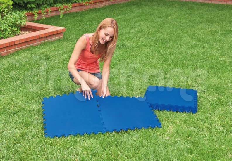 Intex - zwembad tegels - 50x50x1 - 8 stuks - blauw